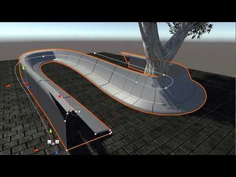 SplineMesh plugin for Unity - the extruder
