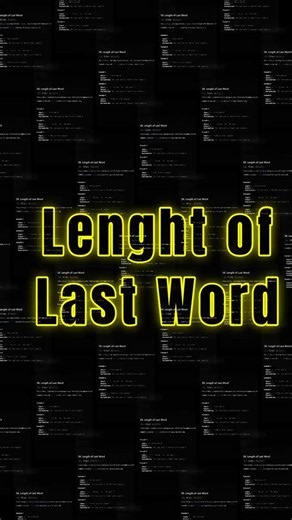 LeetCode Length of Last Word LeetCode (No Shortcut) | Day 3 #leetcode #shorts # dsa #iitjee #coding