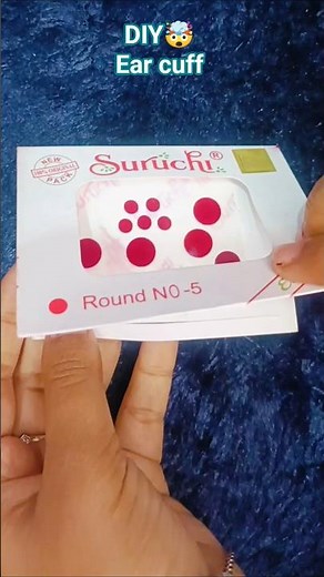 DIY🤯ear cuff with bindi🧿❤️#ear cuff 💗#easy😍#trending🥰