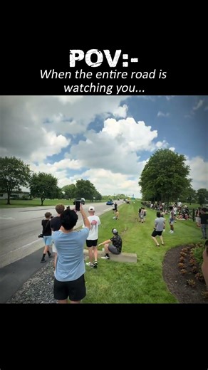 When the entire road is watching you.