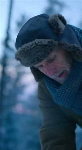 Mother Snow Wolf Saves Her Cubs with the Help of an Old Man! ❄️🐺