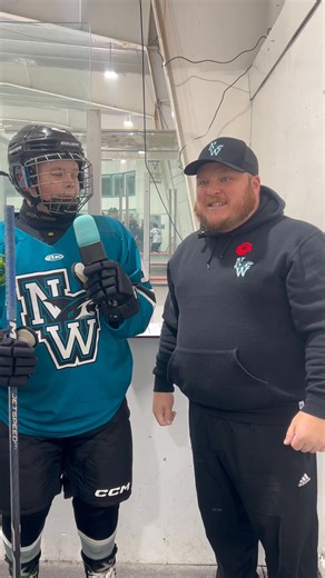 Lincoln with the in-game interview | New Waterford Minor Hockey