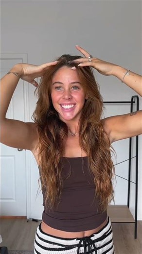 perfect heatless overnight waves 🤍 the oil just makes them look more shiny and defined ✨ #fyp