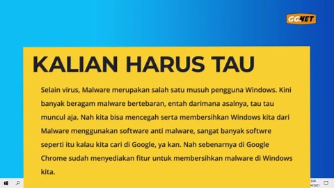 Tutorial Cepat; Cara Mudah Scan dan Membersihkan Malware Menggunakan Google Chrome