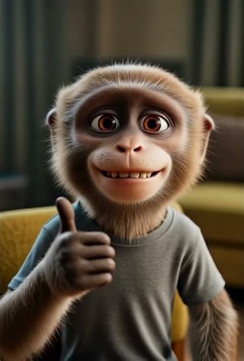 baby monkey pass CSS exam #viralshort #cartoon #monkey