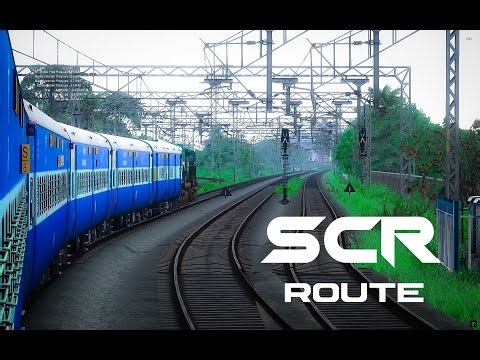 New Highly Detailed Route SCR 4K 60FPS Gameplay Railworks #indianrailways #trainsimulator #railworks