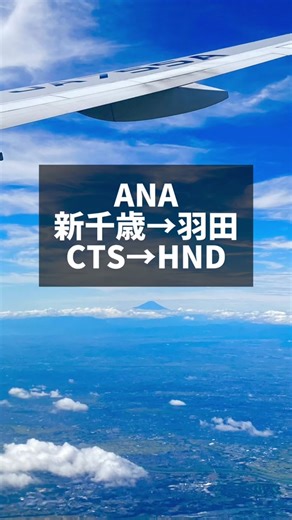 新千歳から羽田までのANA飛行機の旅