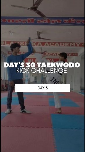 30 Days Taekwondo Kick Challenge | Day 3: Drop Kick for Beginners #kick #challenge #taekwondo