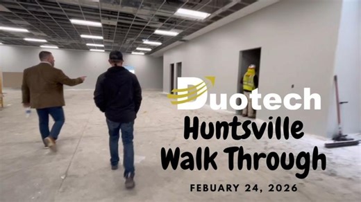 Huntsville Building Walk Construction Progress Feb 24, 2026 | Duotech Services