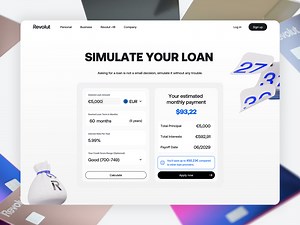 Revolut · Loan Simulator/Calculator · Product & UX/UI · DailyUI