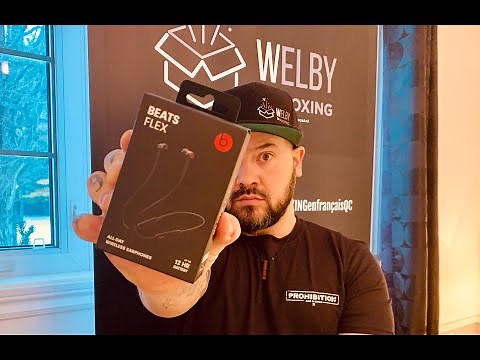 Unboxing des Beats Flex écouteurs Bluetooth d'Apple en français