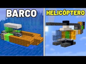 3 VEÍCULOS FUNCIONAIS que você PRECISA FAZER no MINECRAFT! (SEM MODS)