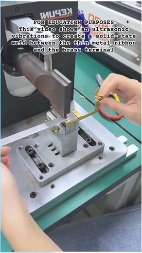 Ultrasonic Welding in Action #Manufacturing #Engineering #UltrasonicWelding #Battery #Industrial