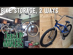 Bicycle Storage 2 ways | Bicycle Pulley/ Hoist System | Bicycle Wall Mount