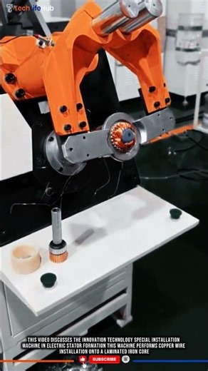 Innovation Technology Special Machine: Automatic Stator Winding #tech