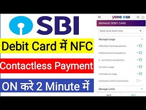 How to activate/enable contactless transaction in sbi debit card | Sbi contactless debit card