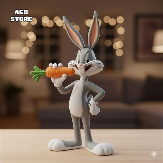 Bugs Bunny Figure STL File, Bugs Bunny Disney 3D Model, Bugs Bunny Statue STL File - Etsy