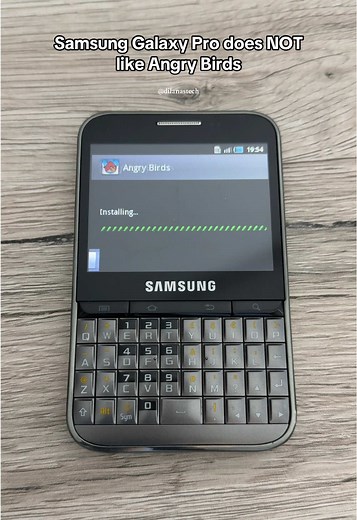 Samsung Galaxy Pro: A Nostalgic Look at Angry Birds