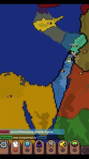 Israel in an All-Out War: Map Simulation