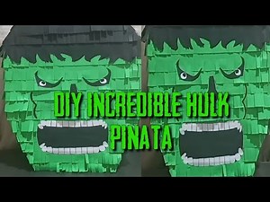 DIY INCREDIBLE HULK PIÑATA || Lordz Love DIY ||