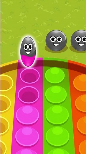 😍 SURPRISE Toys On Pop It Dancing Balls Game #shorts #educationalvideo