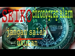 Seiko Chronograph Alarm battery replacement movement 7T32