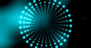 Download Abstract background with neon stars animation. Seamless loop. for free