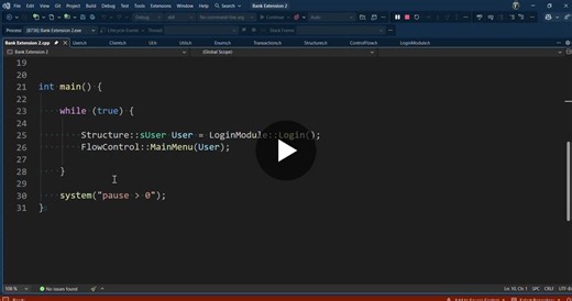🚀 Bank Management System (C++) – Final Version with Advanced Privilege System I’m excited to share the final version of my Bank Management System project, which represents a major upgrade from the… | Tarek Mahmoud