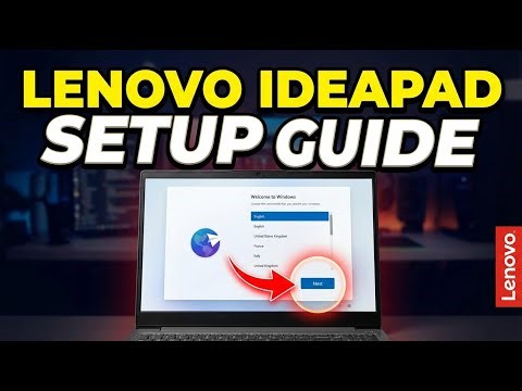 How to setup Lenovo IdeaPad on first boot - Beginner Guide