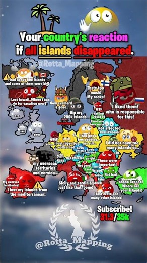 POV: All islands disappeared. 😶‍🌫️🚫🏝 #map #mapping #geography #geo #Maps #europe #maps
