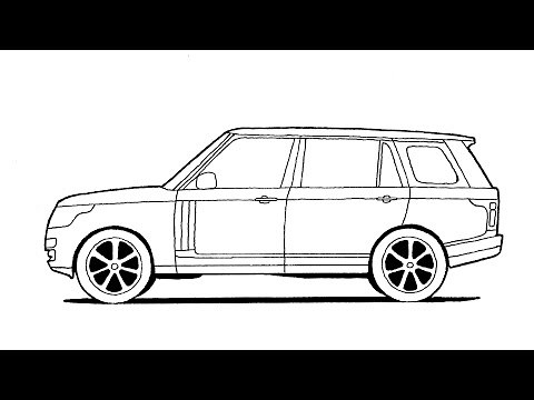 How to Draw a Range Rover - Easy to Follow