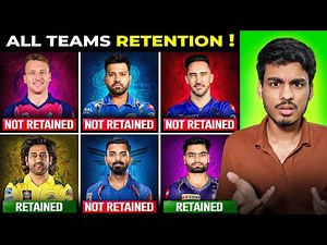 IPL 2025 : My Picks for All 10 Teams Retention | IPL Retention 2025 | IPL 2025 Retention List