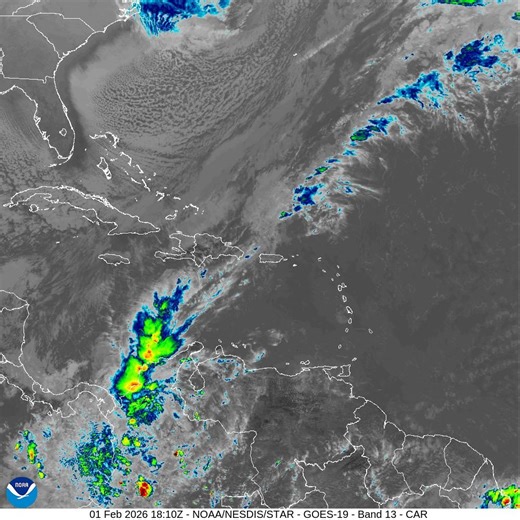 NWS Forecasts Unsettled Weather, Choppy Seas for USVI and Puerto Rico