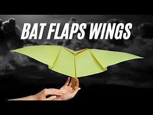 Make a paper airplane fly like a bat: origami tutorial with flapping wings! folding paper airplanes