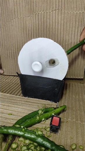सुपर फास्ट मिर्ची कटिंग 🌶️ DC motor new project
