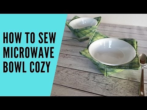 How to Sew a Microwave Bowl Cozy - Free Pattern