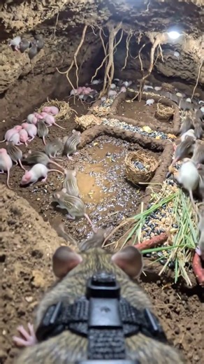 Mouse POV: Inside a Hidden Underground Colony | Realistic AI Wildlife Documentary 🐭🎥 #pov #nature