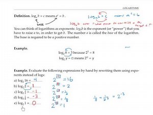 Logarithms: Introduction