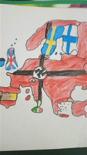 I drew world war 2 European map