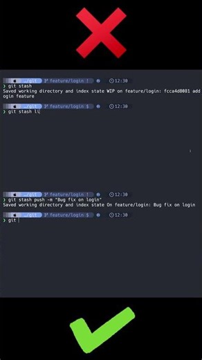 You've Been Using git stash Wrong #shorts