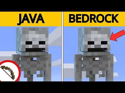 DIFERENCIAS entre Minecraft Bedrock y Minecraft Java