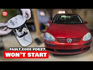 Fault Code P0627 - How to Change Fuel Pump on 2004 Volkswagen Golf 5 - DIY Step by Step Tutorial