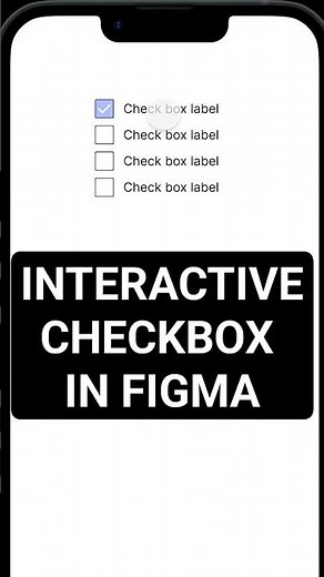 How to create an interactive checkbox component in Figma #figma #figmatutorial #ui #figmatips