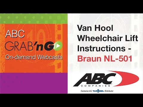GG017 Grab'nGo: Van Hool Wheelchair Lift Instructions - Braun NL-501
