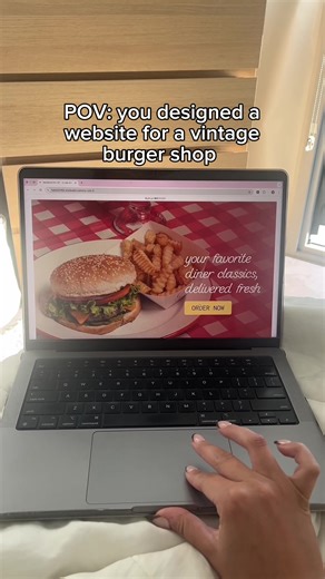 Vintage Burger Shop Website Design Inspiration
