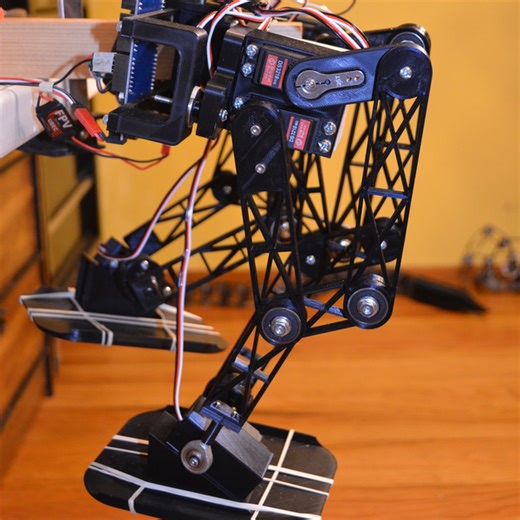Biped Hybrid: 6-DOF Serial-Parallel Kinematic Leg