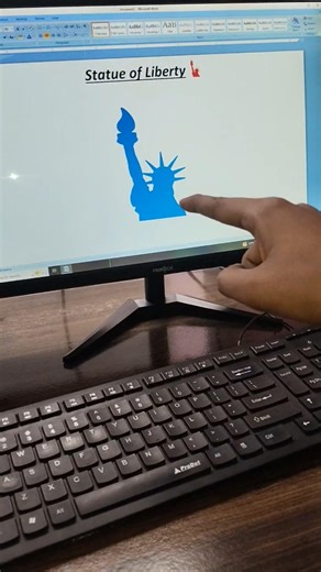 Statue of liberty 🗽 Ms word Symbol shortcut key.😂#viral #shorts