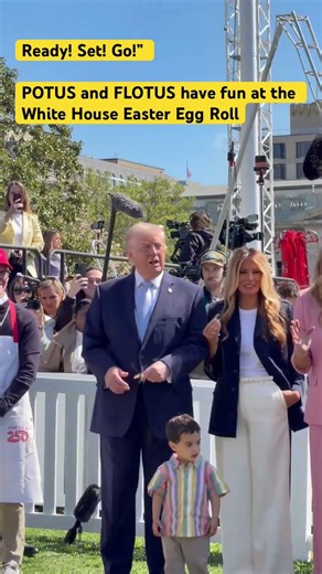 Ready! Set! Go!” POTUS and FLOTUS have fun at the White House Easter Egg