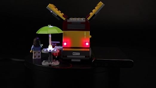 BRIKSMAX Led Lighting Kit for Great Vehicles Pizza Van - Compatible with Lego 60150
