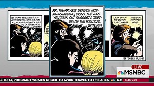 Last night's mindblower: Garry Trudeau predicted Donald Trump's run for president in Doonesbury in 1987, and he portrayed other aspects of the campaign ahead of their time as well. Our interview with Trudeau last night: http://on.msnbc.com/2atVQwK | The Rachel Maddow Show
